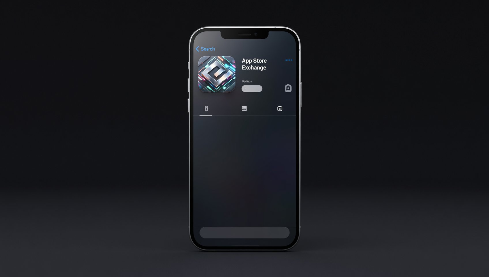 Captura de ejemplo de búsqueda de Binance en App Store de iPhone, destacando las características de la aplicación oficial