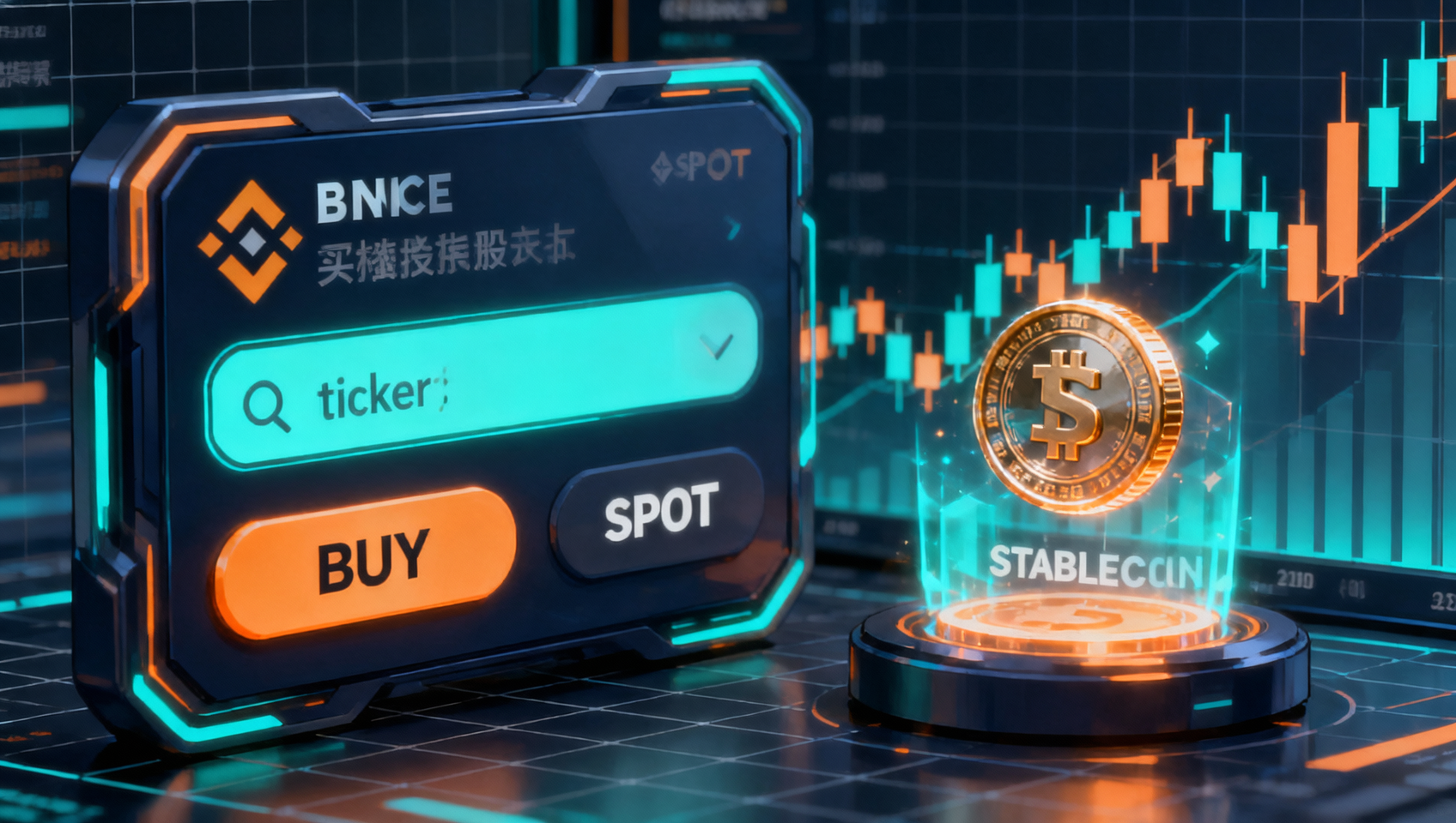 币安现货买入bStocks流程：搜索TSLAB代码下单买代币化美股