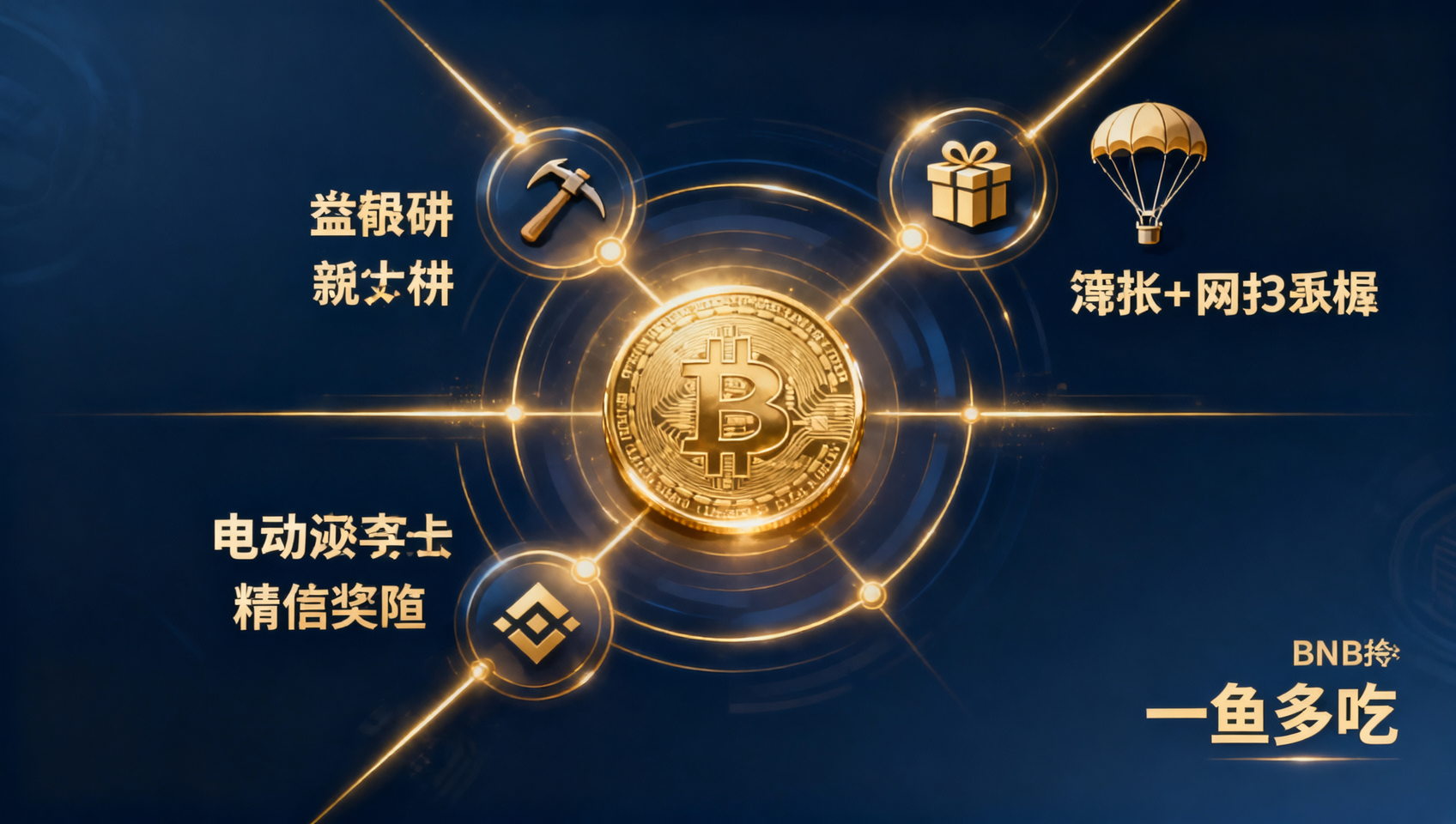 BNB triple reward system: Launchpool token farming, Megadrop locking airdrops, HODLer holder airdrops