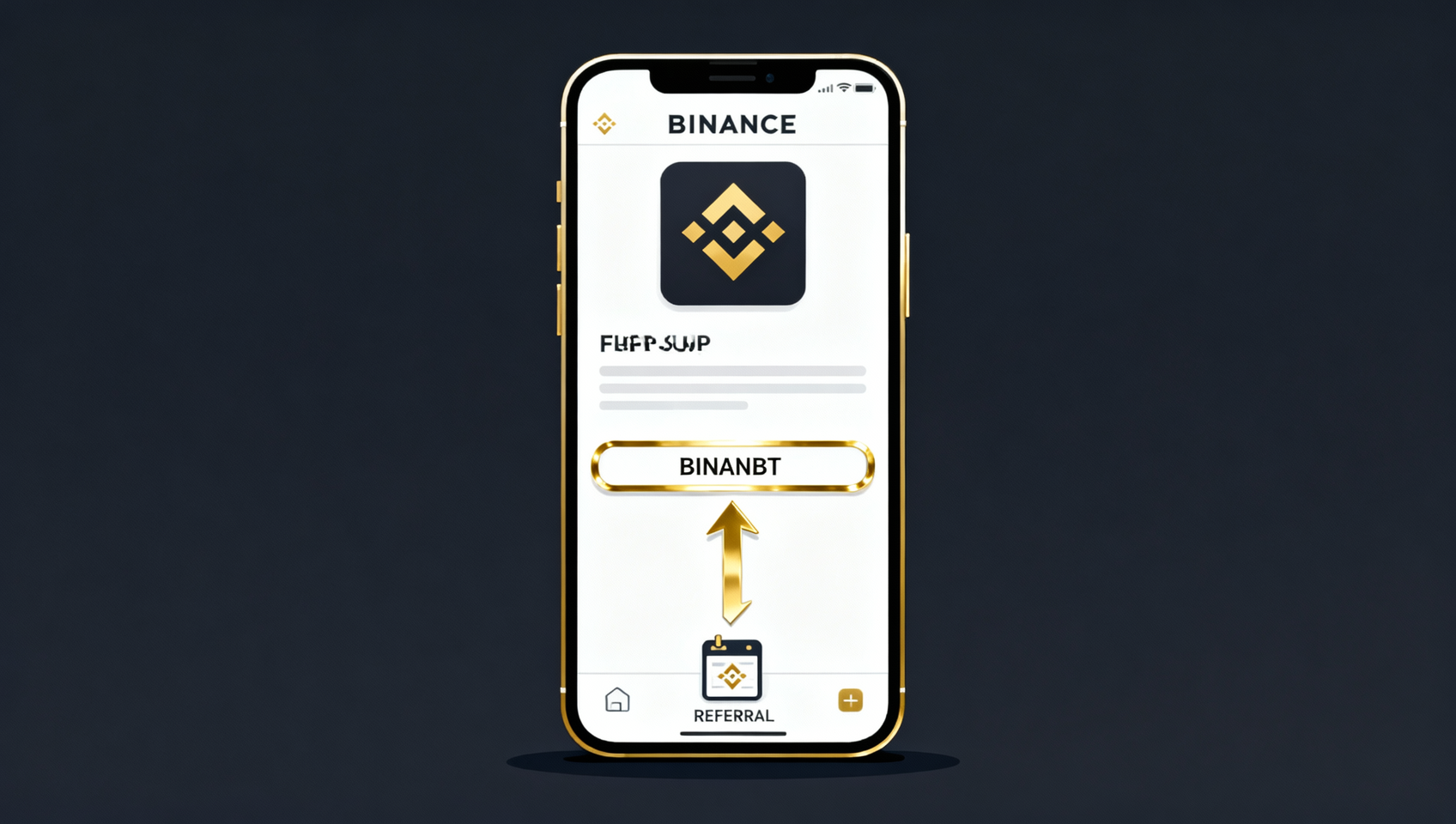 币安注册时填写邀请码 BINANBT 示意图