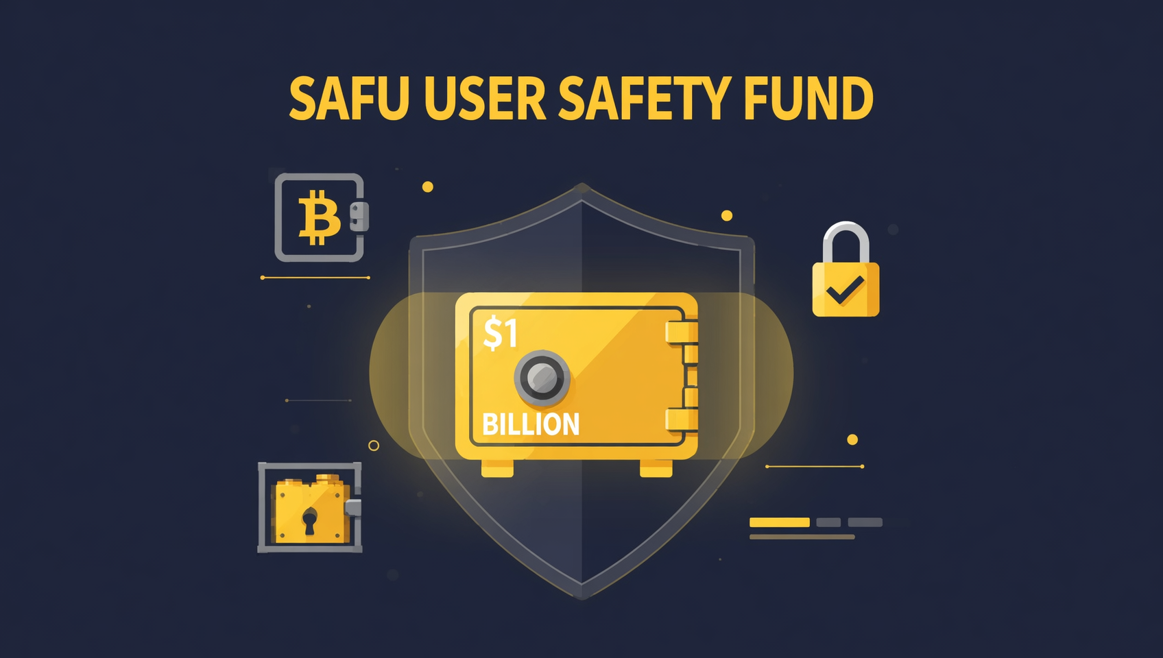 币安SAFU用户安全资产基金示意图——10亿美元紧急保险基金，2026年已转为比特币持有并启用白名单
