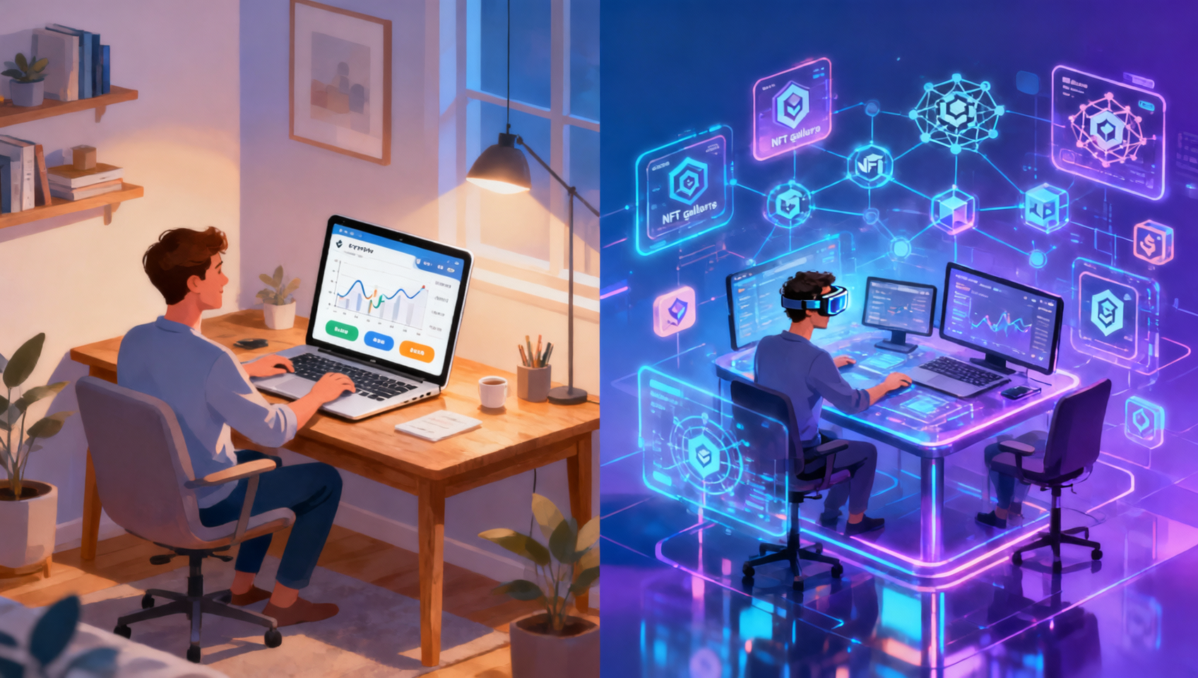 CEX和DEX使用场景对比图：新手入门 vs 进阶DeFi操作