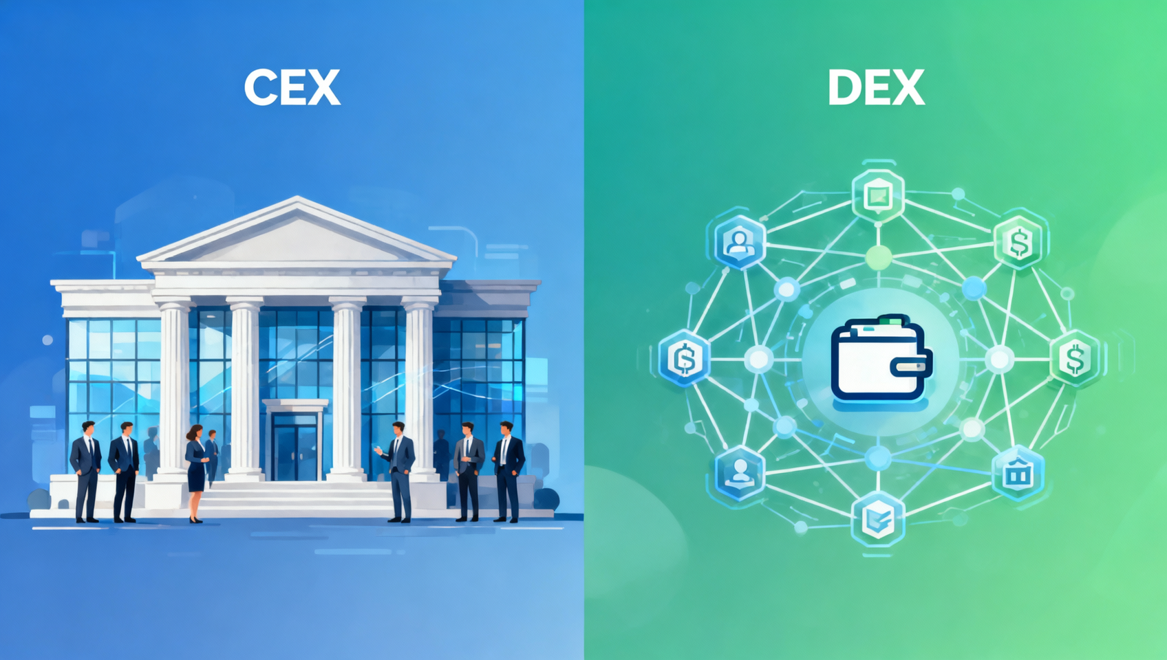 加密货币交易所有哪些类型？CEX vs DEX 2026全面对比