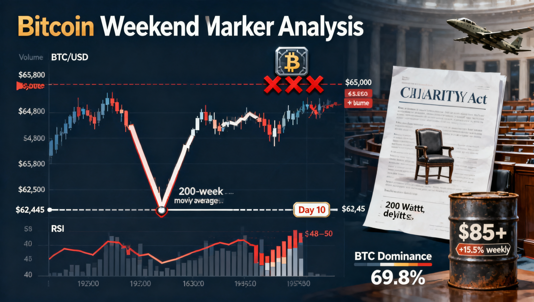 7月19日BTC周末反弹逼近$65K