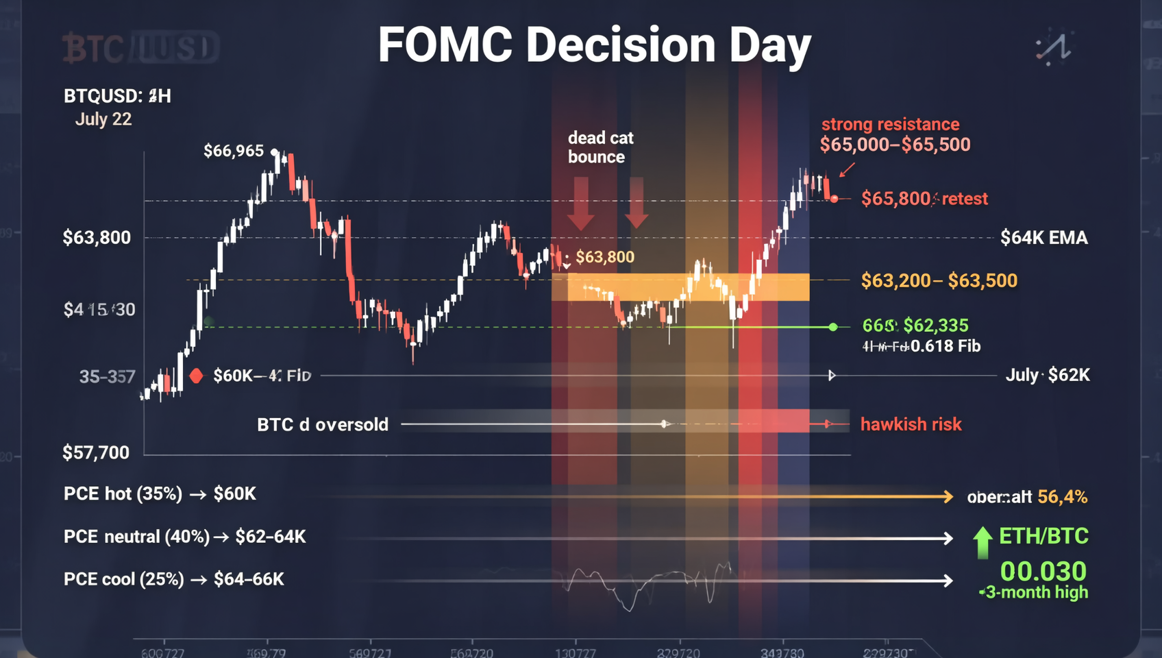 29 Julio 2026 Análisis Profundo Mercado Cripto FOMC Pausa Hawkish BTC $63K