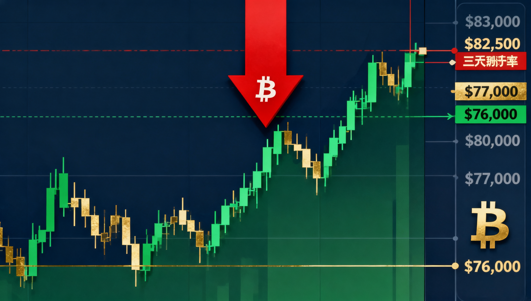 9月18日比特币行情分析：美联储三年来首次加息，7.7万美元是反弹中继还是二次探底？