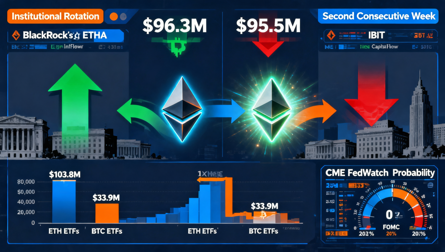 2026年7月28日 ETH ETF资金流入连续两周超越BTC ETF 机构轮动