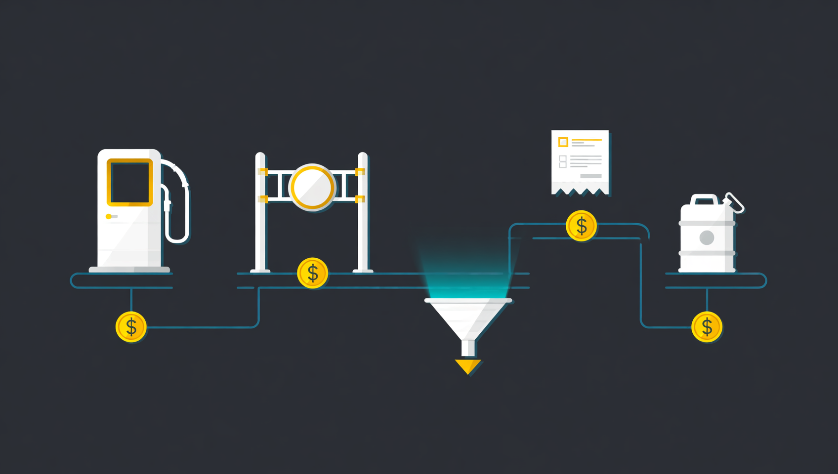 The five parts of a cross-chain cost: source gas, bridge fee, destination gas, slippage and flat fees