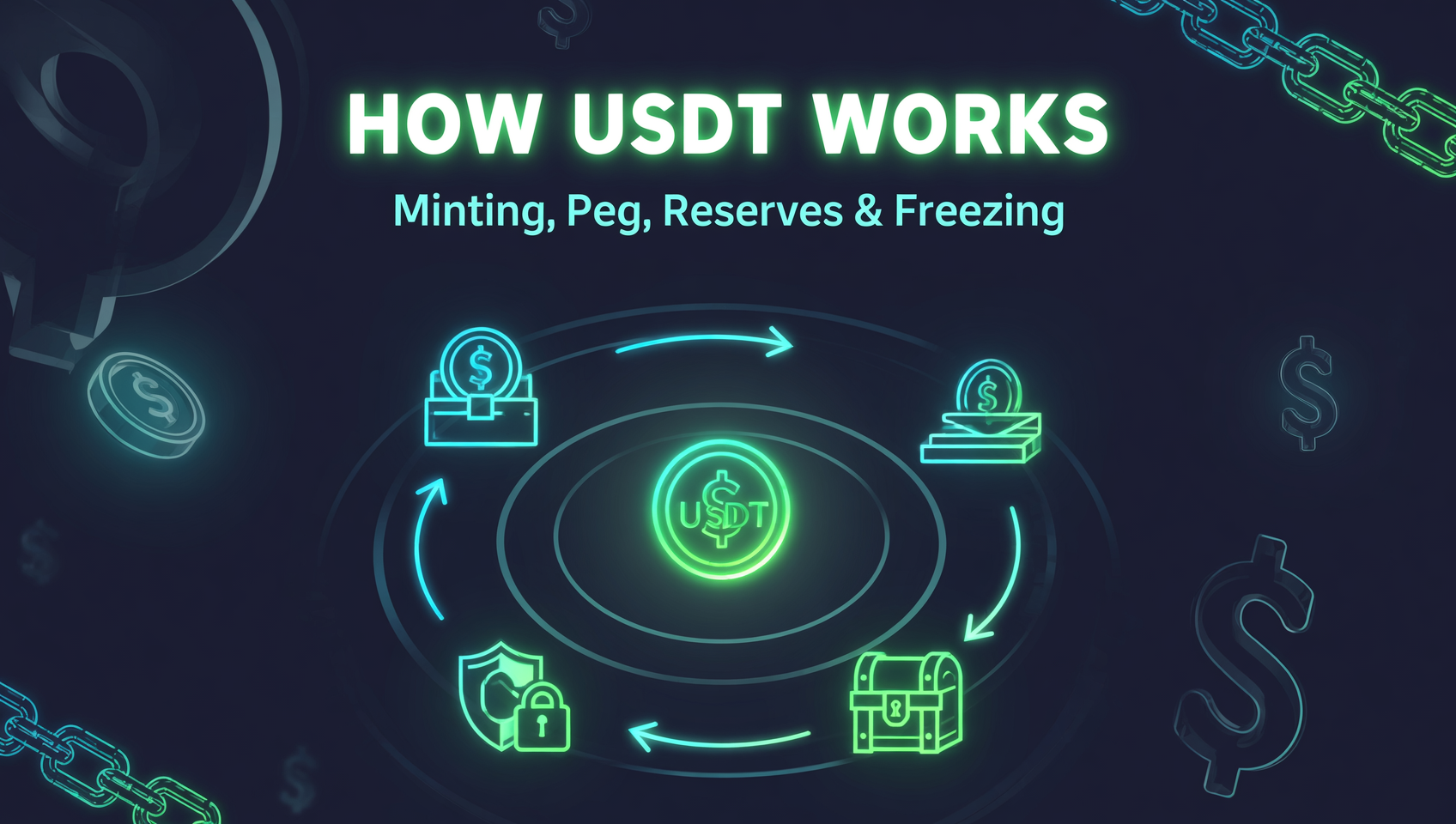 USDT 怎么运作的？$1,830 亿稳定币的铸币、锚定、储备与冻结机制一篇看懂