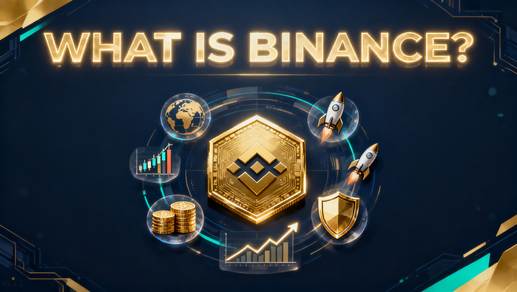 币安 Binance 是什么：全球最大加密货币交易所完全介绍封面 — 3.23 亿注册用户、156.4 万亿美元累计交易量、500+ 币种、现货/合约/理财/股票一站式产品线